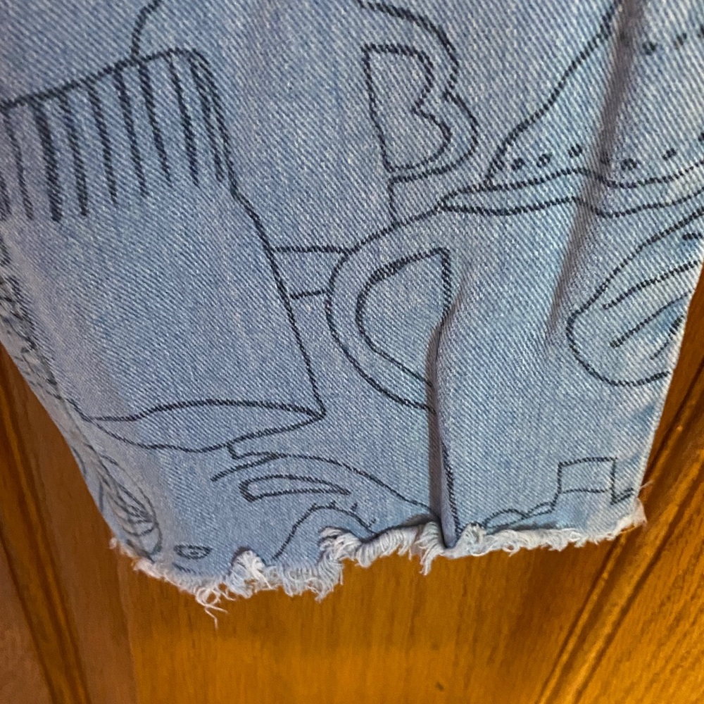 Monika Forsberg + Gorman Blue Artistic Denim with Unique Pattern - Picture 5 of 5